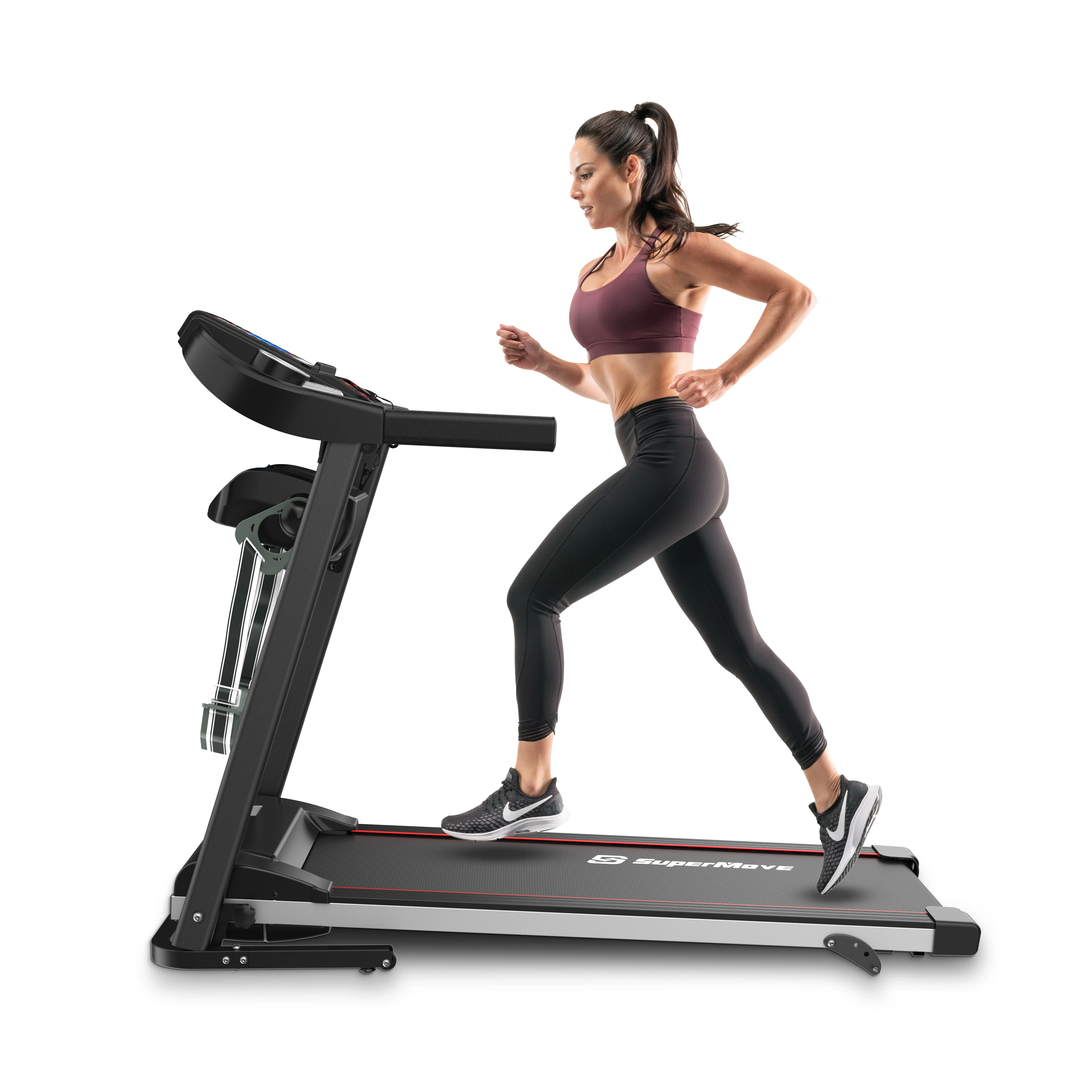 SuperMove home treadmill for exercise sport training 0.8-14KM/H speed Auto Incline 0-15% Auto-lubrication System Wi-Fi