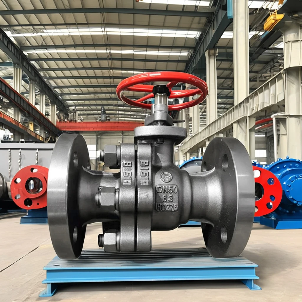 OEM Service Industrial Valves Stainless Steel HC276 Flanged Type 2pcs Casting DN50  Flanged Mounting Pad Ball Valve