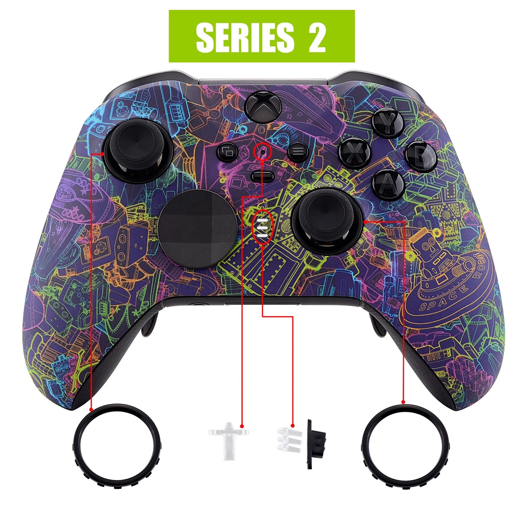 Joystick & Game Controller Gamepad Accessories Custom DIY Front Shell Case Cover Faceplate For Control Xbox One Elite Series 2