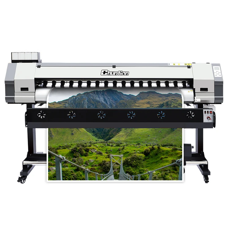 Cheap price industrial digital large format printer xp600 dx5 i3200 printhead eco solvent inkjet cmyk ink printer