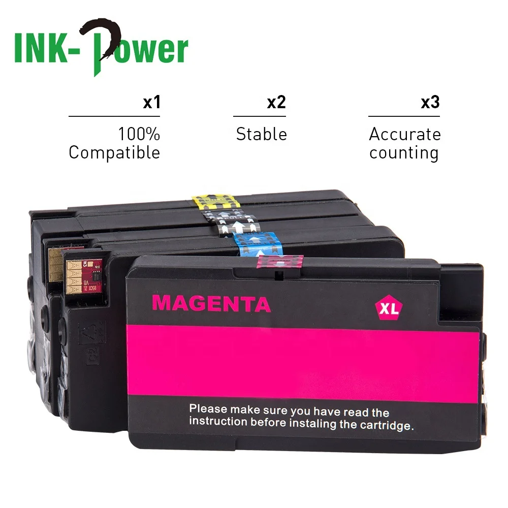  INK-мощность 932 933 XL 932XL 933XL Премиум Совместимость Цветной струйный картридж с чернилами для принтера HP Officejet Pro 7610 7612 HP933