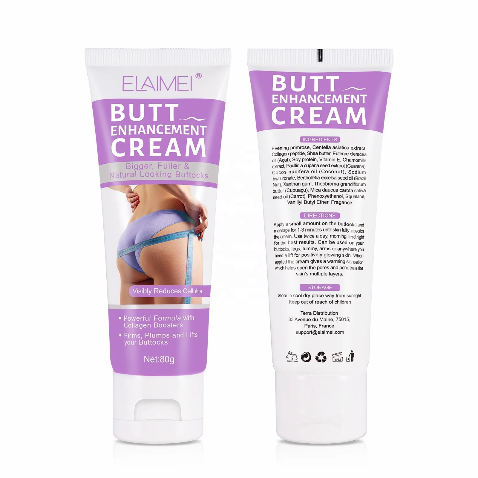 Herbal Butt Enhancement Cream Sexy Hip Buttock Enlargement Hip Enhancer Ass Lift Up Plant Extract Effective Massage Cream