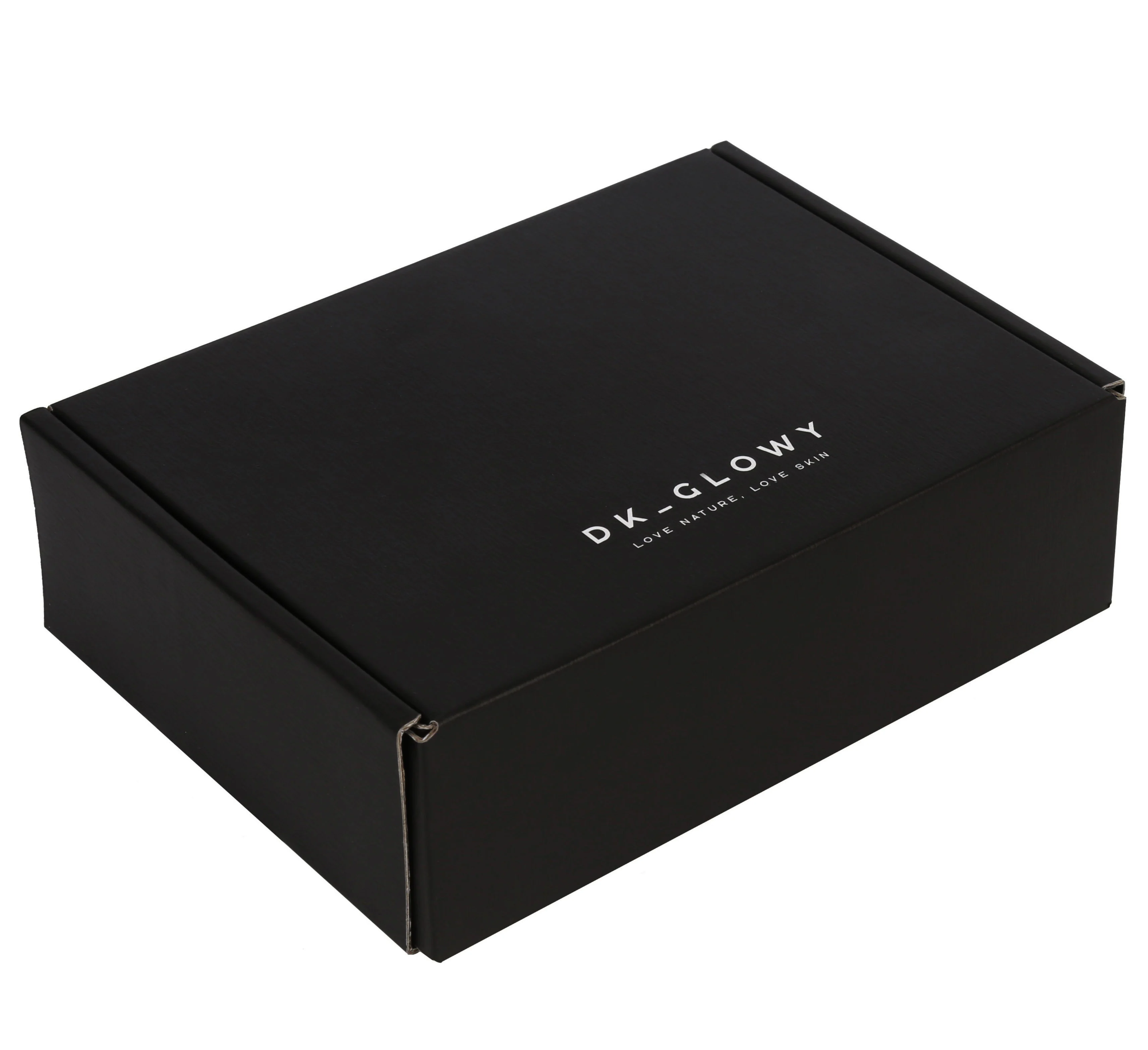 Ecommerce corrugated tuck top skincare mailer box recycled clothing packaging boxes black shipping box custom logo