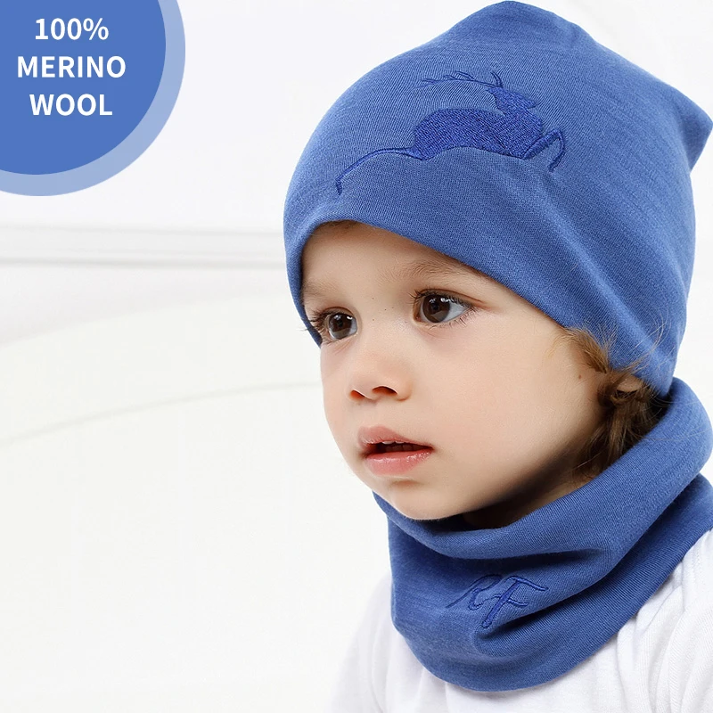 custom  multi colored winter warm fisherman headwear 100 unisex hats bandana kids merino wool beanie