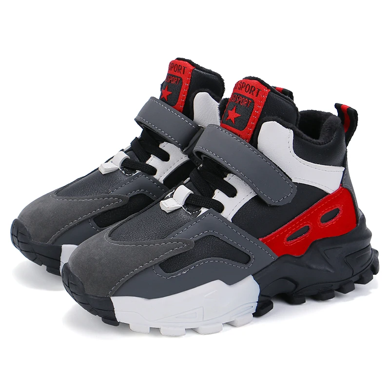
hot sale kids high cut boys shoes for winter hard-wearing 