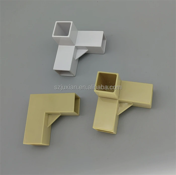 plastic elbow connector for square PVC tube