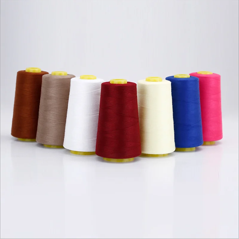 
Hot Sale Stand 100% Polyester Cheap Wholesale 40/2 Sewing White and Black Colors Polyester Sewing Thread Yarn Thread 