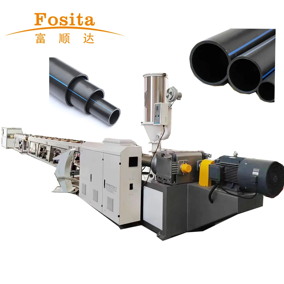Fosita 110mm HDPE Agricultural Water Pipe Making Extrusion Machine 60mm Production Machinery