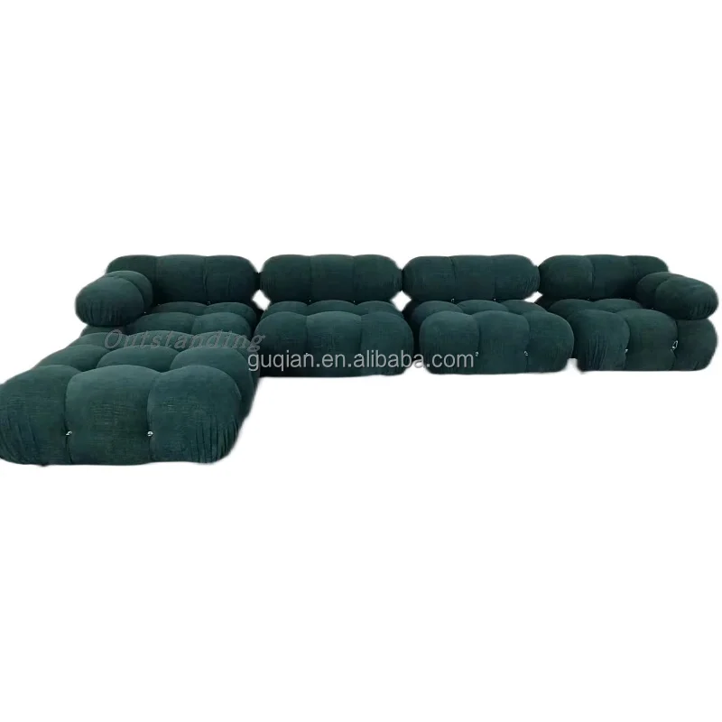 modern divan living room sectional furniture design latest l shaped fabric corner Modular Mario Bellini sofa with recliner