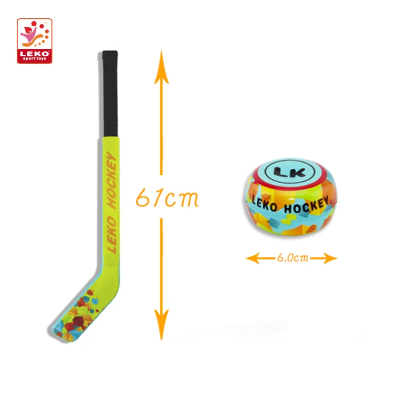 High quality promotional PU foam kids toys ice hockey stick with ball