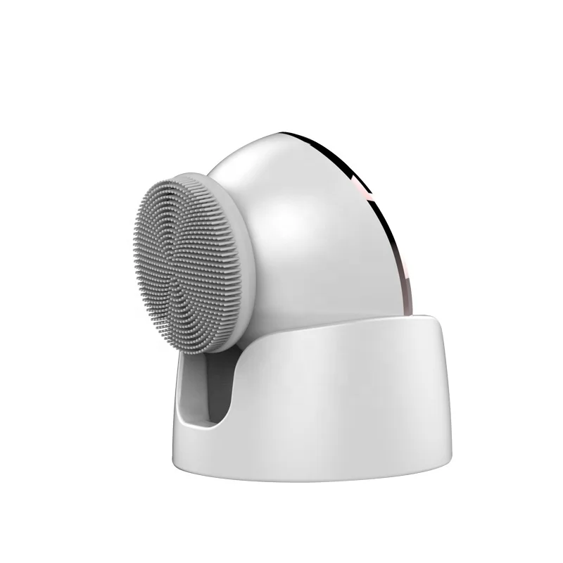 2in1 high frequency  nutrition lead in skincare mini electric facial cleaning machine wash face brush