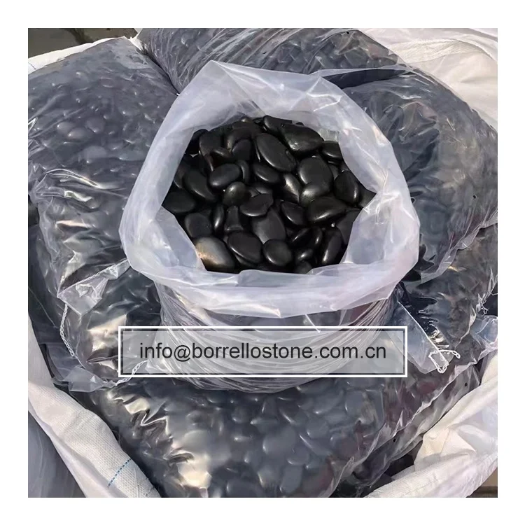 polished stone for foot massage mat pebble mat