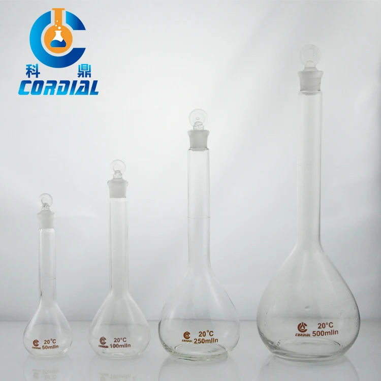 1621 CORDIAL glass volumetric flask Wholesale Lab Glassware Borosilicate Glass Measuring Flask