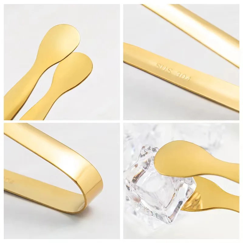 New Arrived Colorful Party Bar BBQ Sugar Mini Clip Bread Food Ice Clamp Ice Tong for Ice Bucket