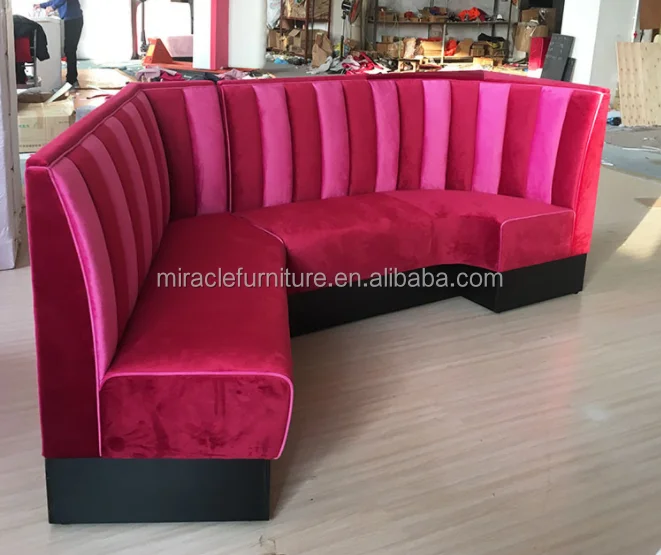 Modern Styles U Shape L Shape Night Club Bar Sofa Counter Furniture Event Single Sided Booth Seating Sofa