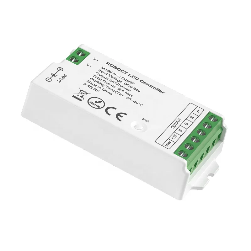 2.4G Wireless RF Touch Dimmer Switch Different Color RGBW Dimming LED RGB Controller for Strip Light DC12 to 24V
