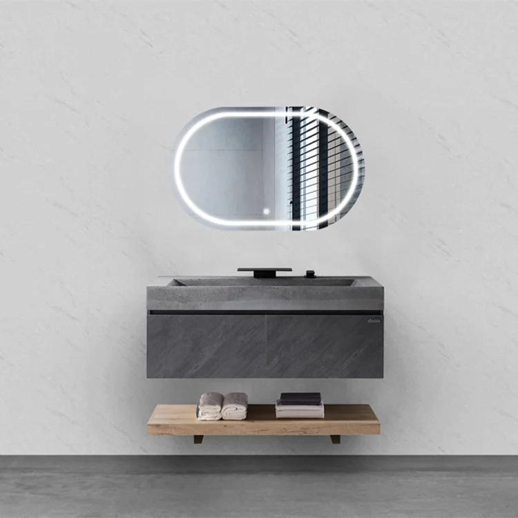 
Modern LED lights vanity mirror wall mounted smart led backlit bathroom mirror 