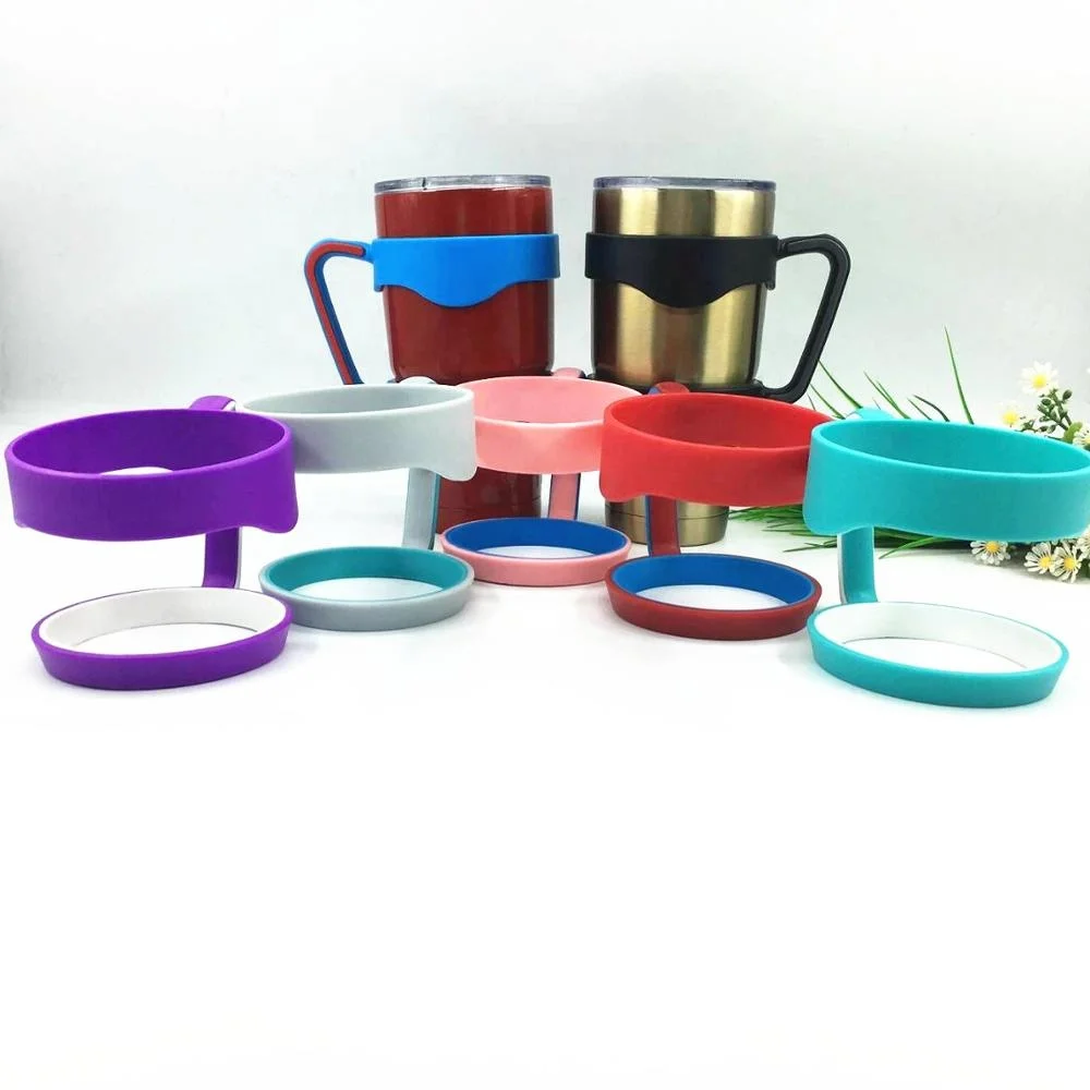 30oz practical cup holder economic plastic antiskid coffee mug Drinkware handle  holder  support customized