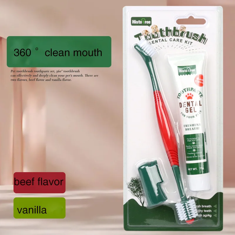 Good Supplier Pet Product Tooth Cleaning Sets Toothpaste Set For Dogs