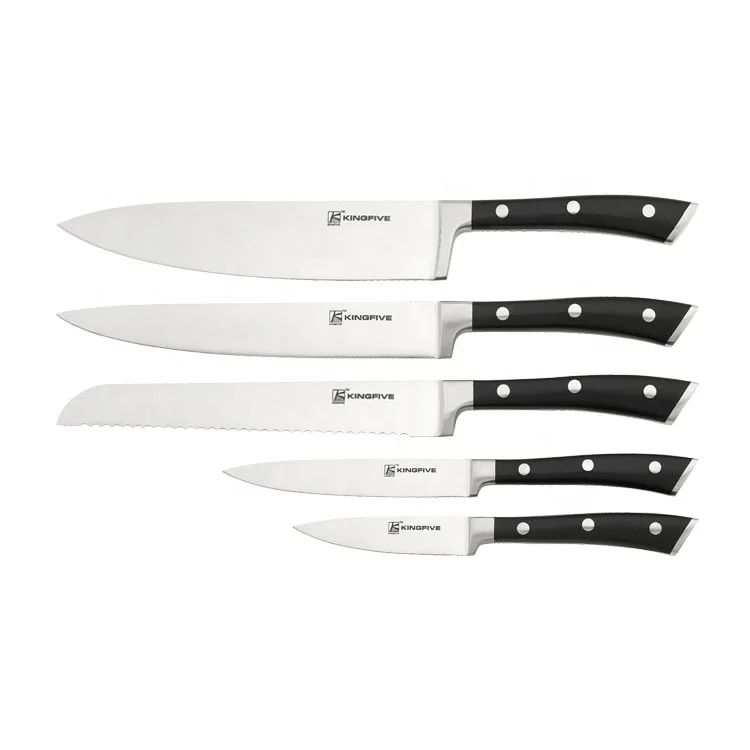 RTS Professional High Quality 5CR15MOV Stainless Steel Kitchen Knife Set Chef Knife Set Utility Knife