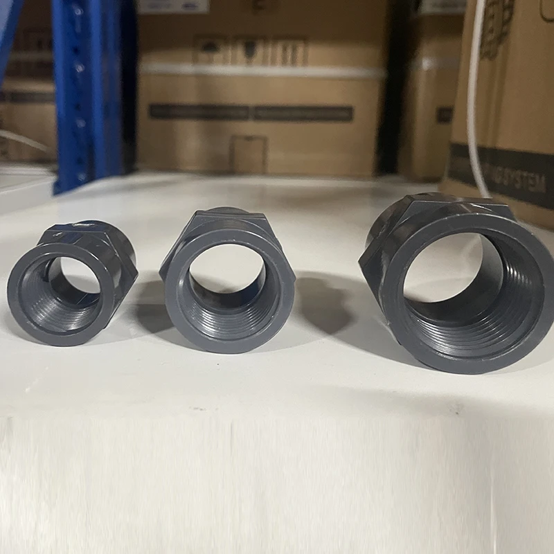 Hot sales Cheaper price DN15-DN50 DIN UPVC Standard Female Adaptor Double Threaded compression fitting double fittings connector