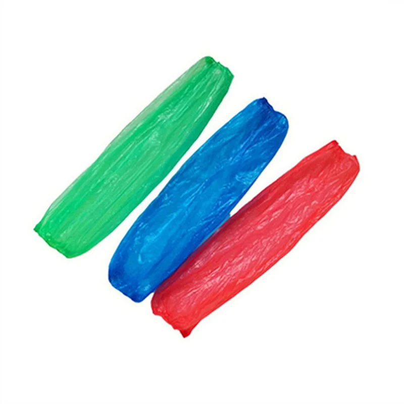 Manufacturer Wholesale Custom Colorful Arm Disposable PE CPE Plastic Waterproof Transparent Sleeve Cover