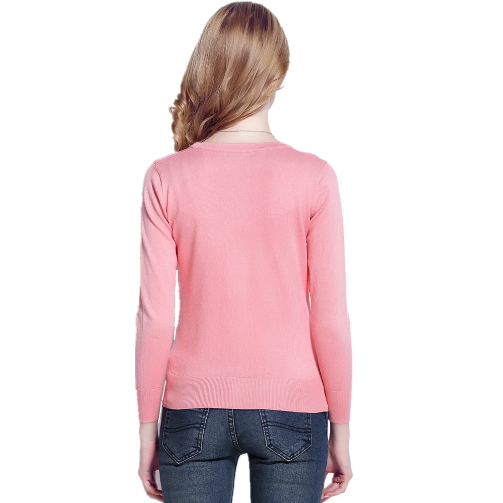 
2019 fall winter ladies Button long sleeve knit v neck womens cardigan sweater sets 