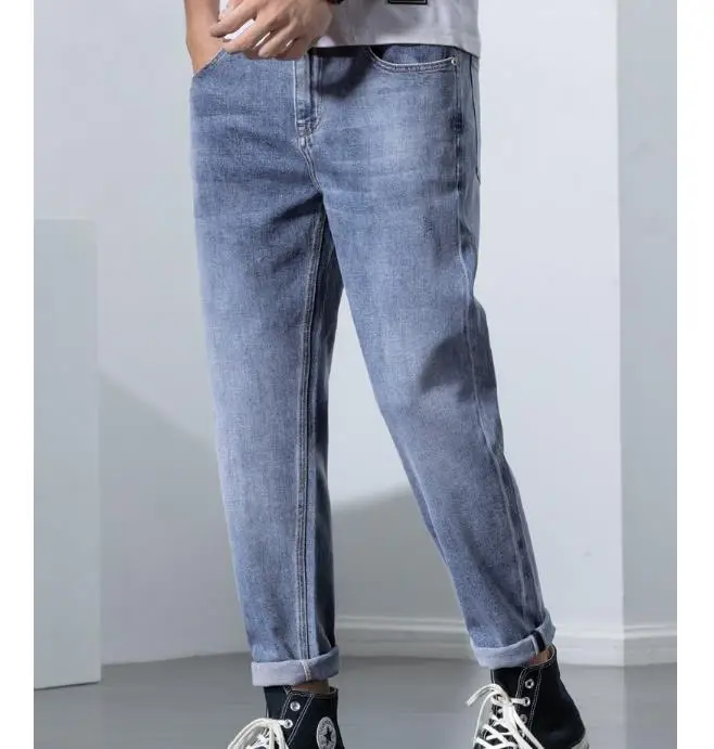 OEM ODM Customized Summer Jeans Casual Pants Fashion Harem Denim Jeans for Men