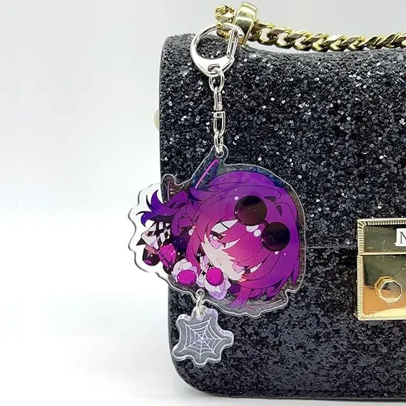Wholesale Customizable Anime Acrylic Charm Keychains Plastic and Alloy Metal for Personalized Special Accessory