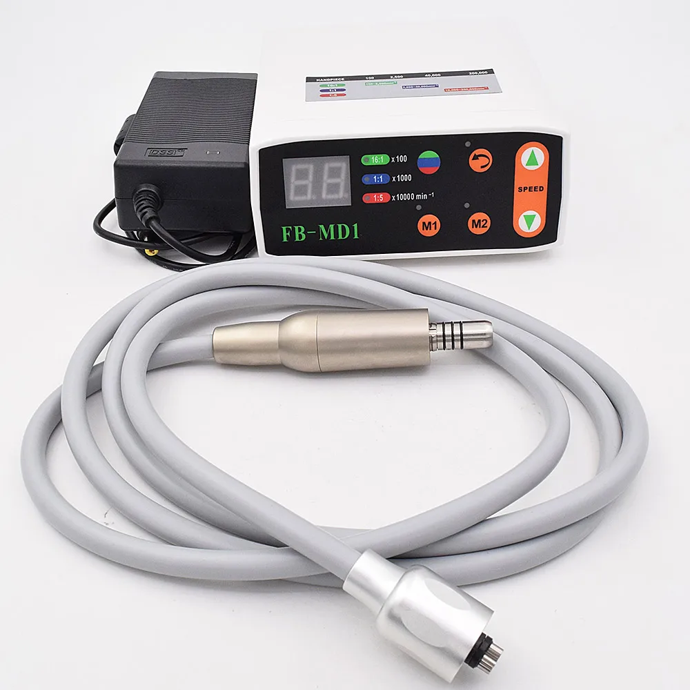 dental chair with 1:5 1:1 contra angle slow speed handpiece Dental Brushless LED Electric Micro Motor 1:5 Increasing Handpiece