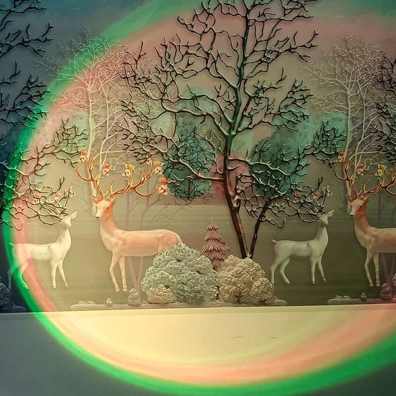 LAMHO hot sell  Modern Sunflower RGB Sunset Projecor Lamp Sunset Projection Light Led Sunset Light Lamp