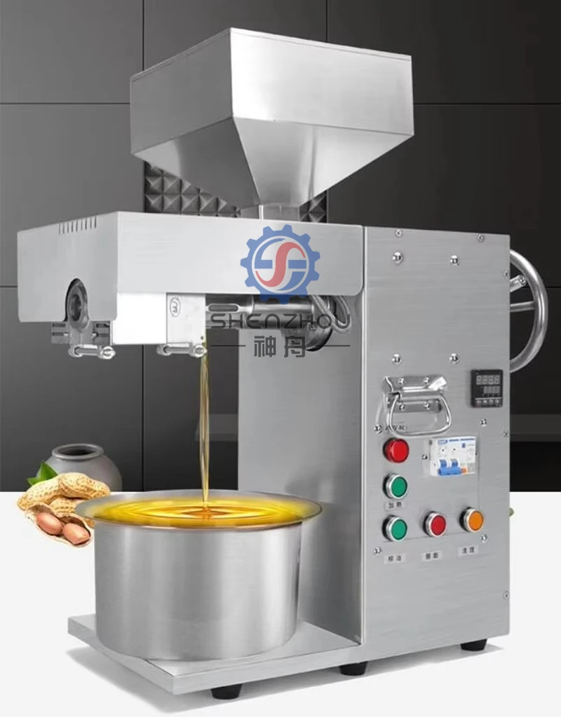 Edible oil cold press machine can press various oils with large capacity 30KG/H