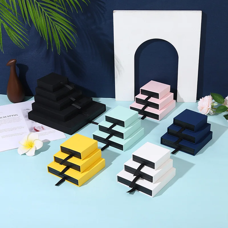 PE film suspension display stand jewelry stand bracelet packaging beads acrylic transparent wholesale jewelry paper box