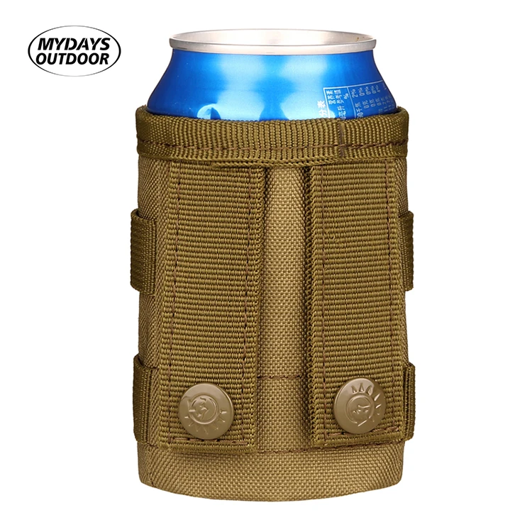 Outdoor Utility Sports Mini Cans Tactical Molle Beer Bottle Pouch Cover for Hunting Camping Hiking