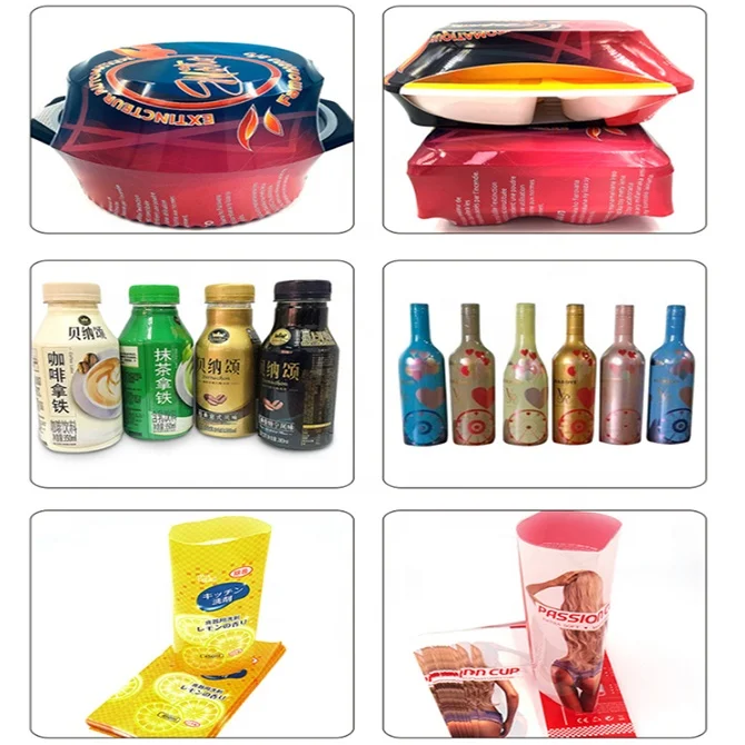 Small Proofing Lunch Box Packaging Leak-proof Heat Sealing Insulation Film Sleeve Steam Shrinking Tunnel Label Machine