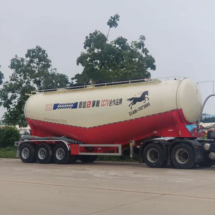 3 Axles 50cbm  jetski  Bulk  carrier cement  semi Trailer powder tank semitrailer and truck