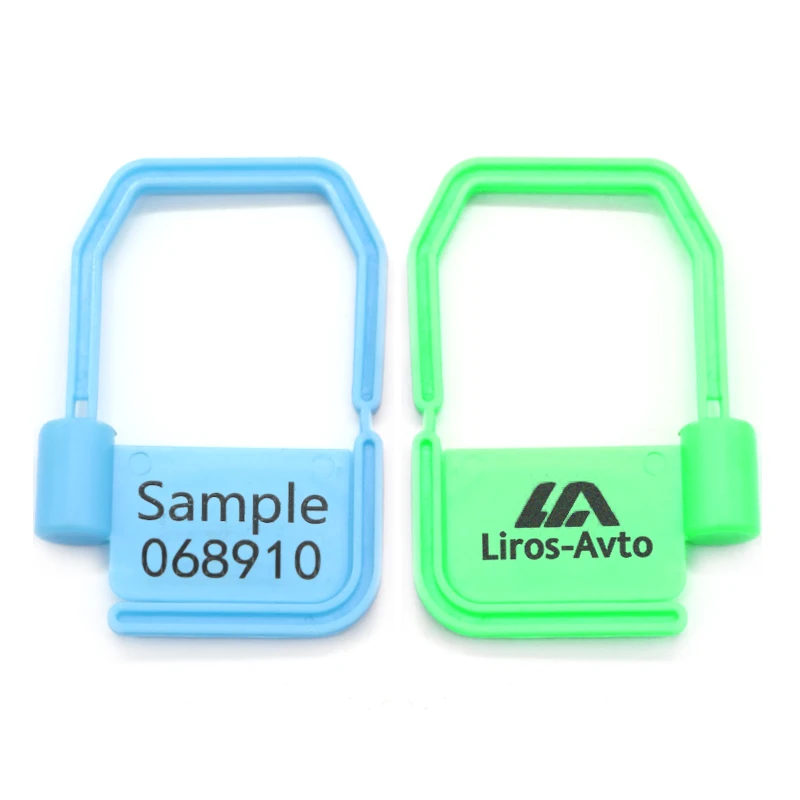 TXPL 101 Self locking plastic tamper evident padlock seal with logo