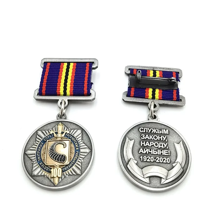 High Quality Factory price Custom Antique silver Antique Gold No Minimum Order Military Medals
