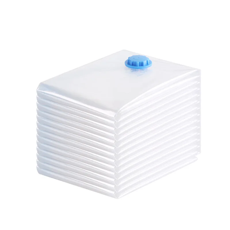 Transparent air extraction vacuum compression bag travel clothes storage vacuum bag quilt packaging storage bag