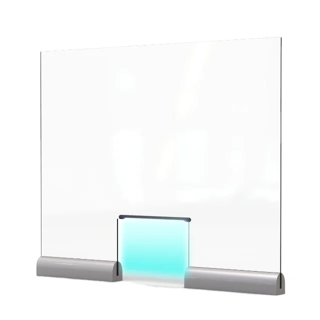 plexiglass protective shield acrylic splash guard shield sneeze uvc led light