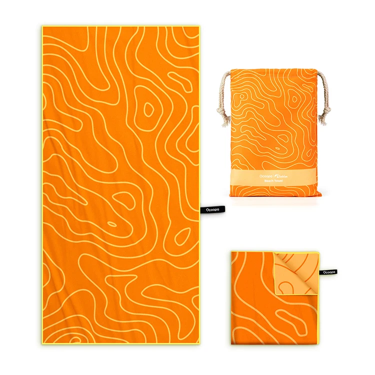 Quick Dry Lightweight-Beach Accessories Oversized Travel Towel Sand free Custom Microfiber Beach Towel