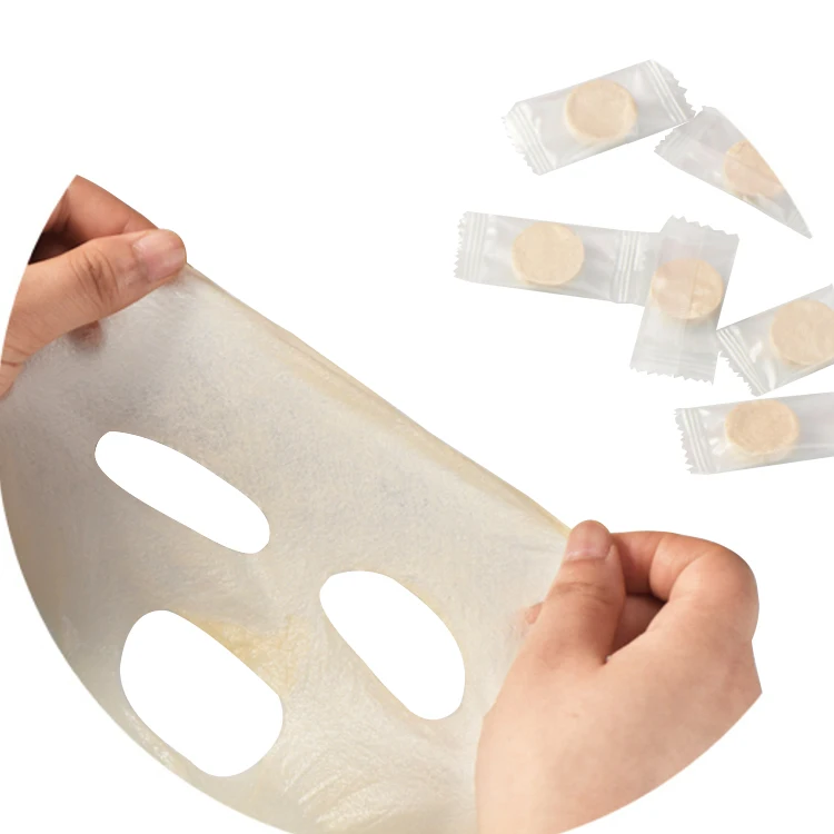 Beauty Cosmetic Pill Facial Mask Wholesale Natural Cotton Diy Compressed Sheet for