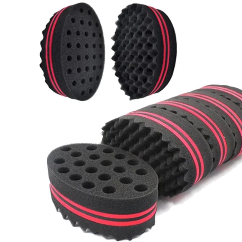 Custom Oval Shape Wholesale High Density Durable Hair Curl Brush Twist Sponge For Men