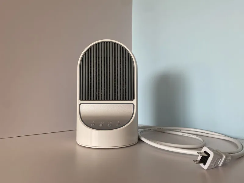 Smart mini 1200W table stand PTC Room fan heater office Plug in Portable electric air heater fan for winter