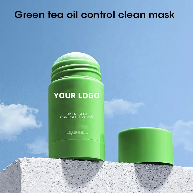 MULAN OEM Green tea oil control clean  Film Moisturizing Shrink Pores Brightening Solid Facial Cream