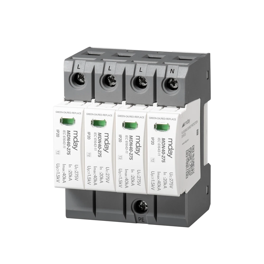 Mday Type2 385V 4P ac spd type 2 surge protection device spd device 20/160kA