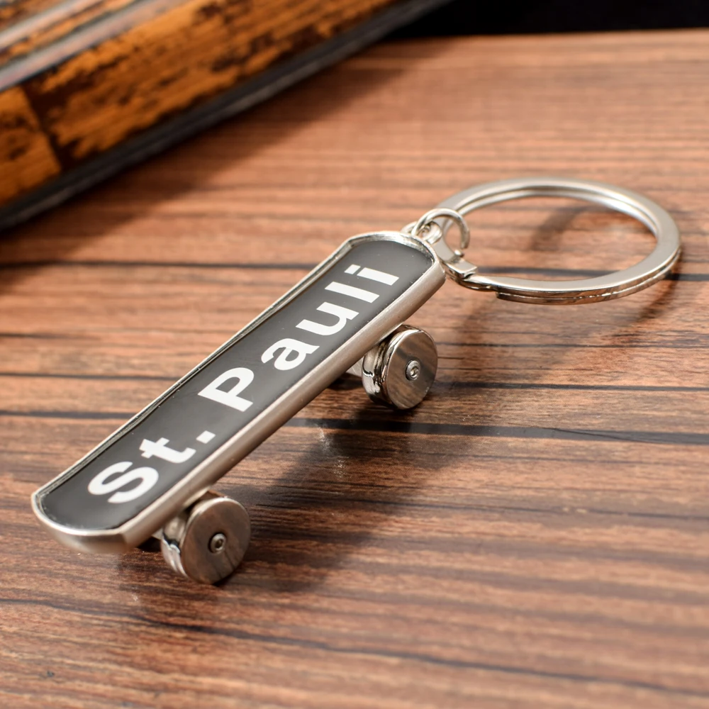 Creative Skateboard Metal Keychain Sports Related Gifts Scooter Keychain