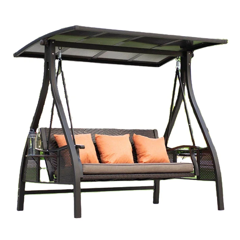 Wholesale Custom Outdoor Garden Swing Hanging Chair For 3 Person