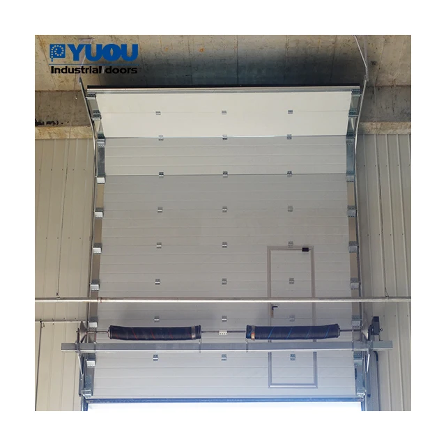 Factory Direct Sale Industrial Doors Vertical Lift Thermal Insulation Remote Control Sectional Door for Workshop and Warehouses