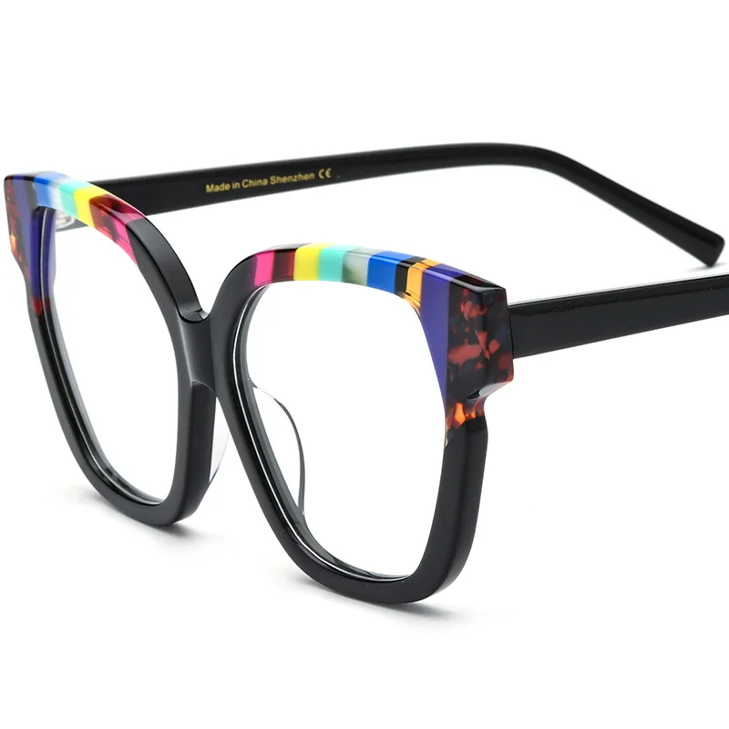 Colorful Newest Star Fahion Joint Acetate Cat-eye Sunglasses Unisex Polarizing Good Driving Freak Glasses